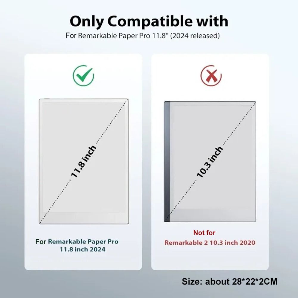 Auto Sleep/Wake 11.8" Magnetic Case Shockproof Anti Scratch Tablet Protective Cover Colorful for reMarkable Paper Pro 2025