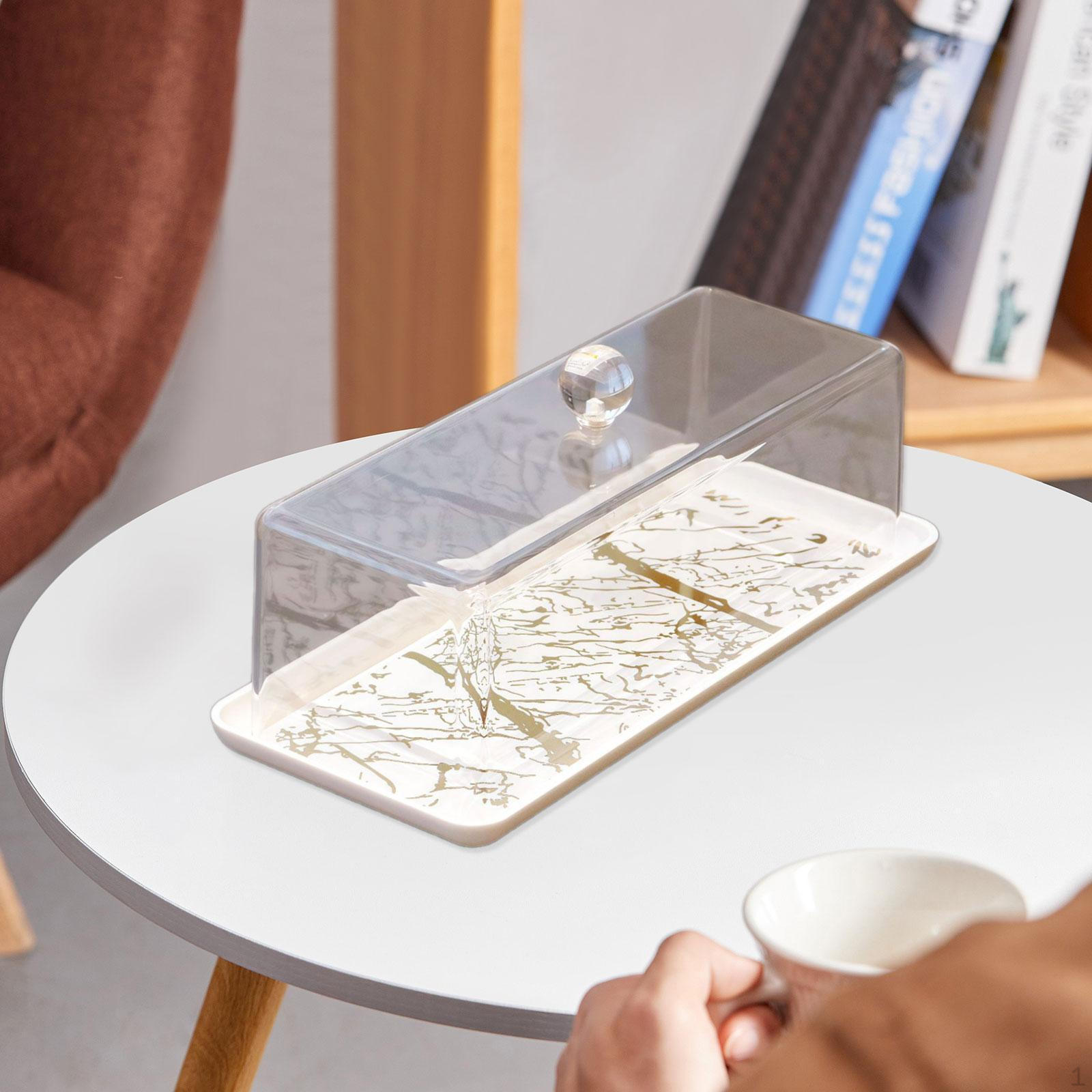 

Подставка для торта с защитной крышкой для подачи десертов и хлеба white tray