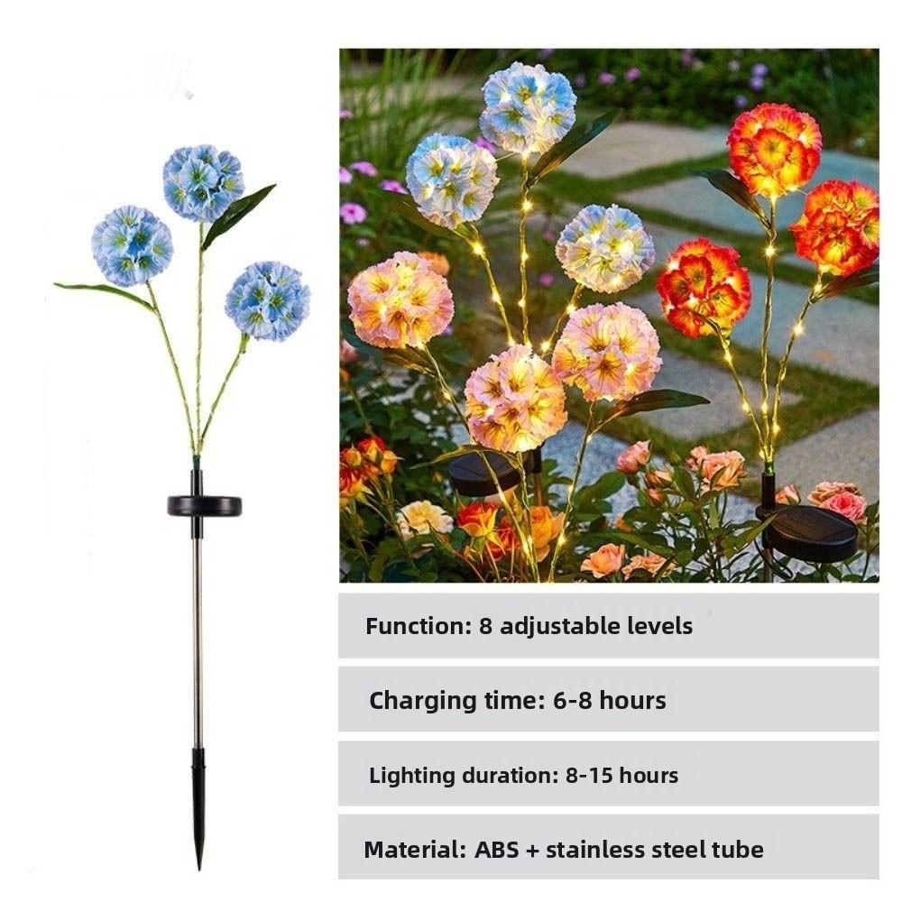 Ground Mounted Simulation Flower Lamp Waterproof Landscape Light  Outdoor  Festival Decoration