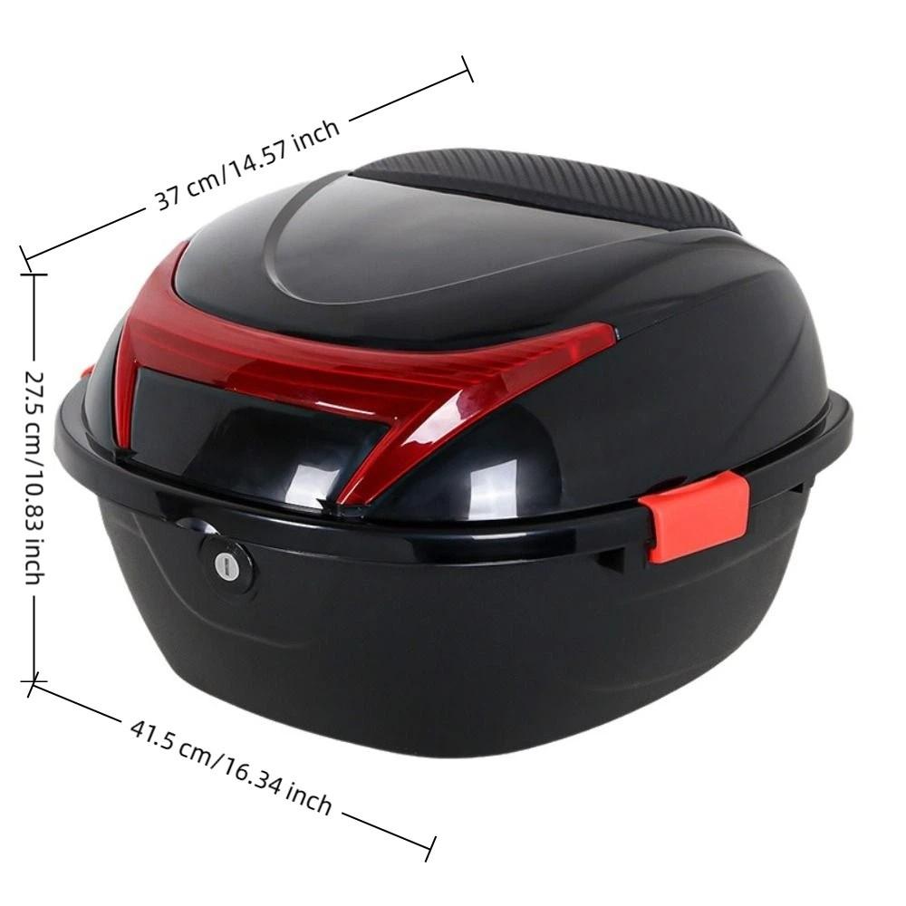 Plastic Motorcycle Trunk Lockable Electric Scooter Toolbox Universal Storage Case Commuting