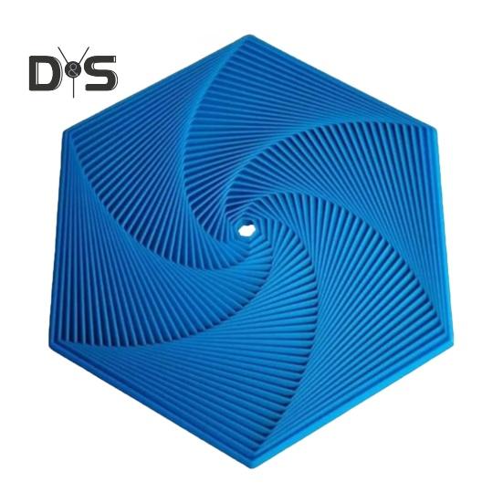 3D tištěná fraktální fidget šestiúhelníková senzorická hračka pro děti a dospělé s šestiúhelníkovým motivem, spirála, šestiúhelníková senzorická hračka