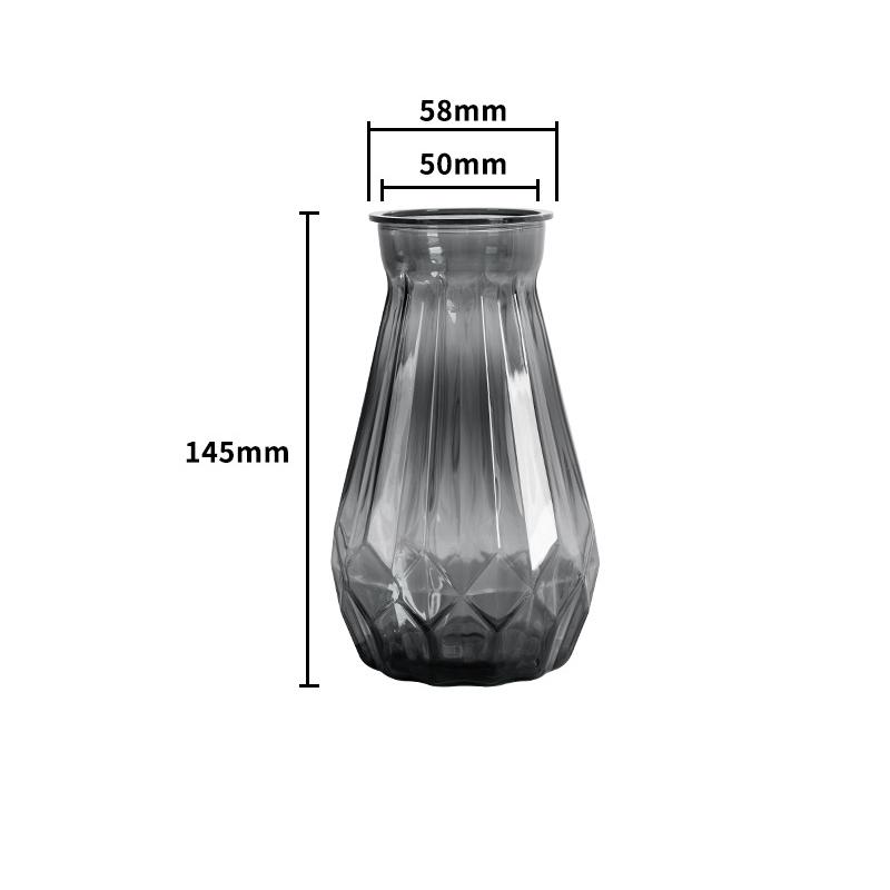 1 Pcs Creative Transparent Plastic Flower Vase Hydroponic Vase Living Room Desktop Decoration Wedding Centerpiece Arrangement
