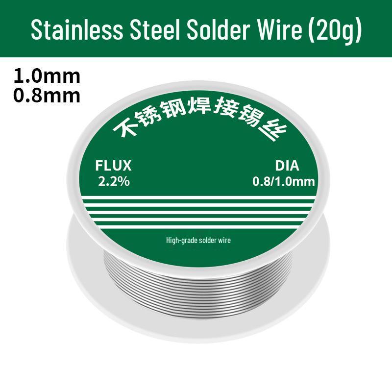 

6337 Оловянная проволока Маленькая катушка Припой с канифольным сердечником, 50 г (0,8 мм и 1,0 мм)