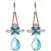 High-End European Style Zirconia Flower Drop Earrings – Luxurious & Unique Fashion Accessory