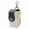 PU Leather Golf Ball Pouches With Keychain Hook Waterproof Golf Ball Organiser Bag for Small Accessories Management