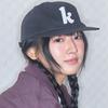 K-logo Applique Cap Black