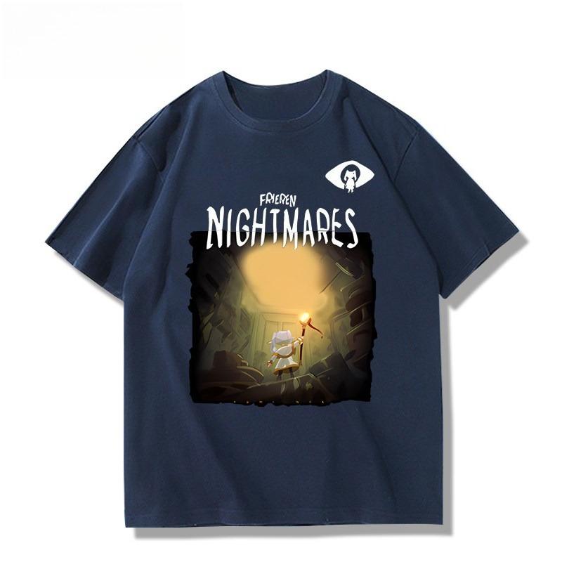 

2026 Tiny Nightmare collaboration item that ruined Felilins anime accessories Tshirt Unisex summer cotton shortsleeved top XL