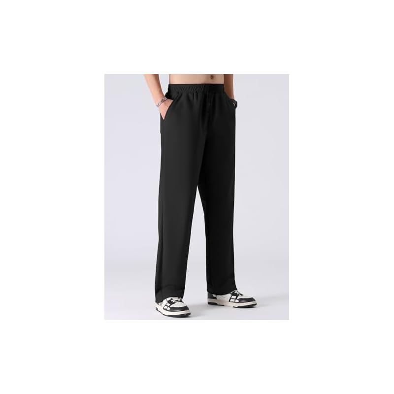 GRECIILOOKS Regular Fit Track Pant for Men (Gl-Tp-1017-L-Black), Large