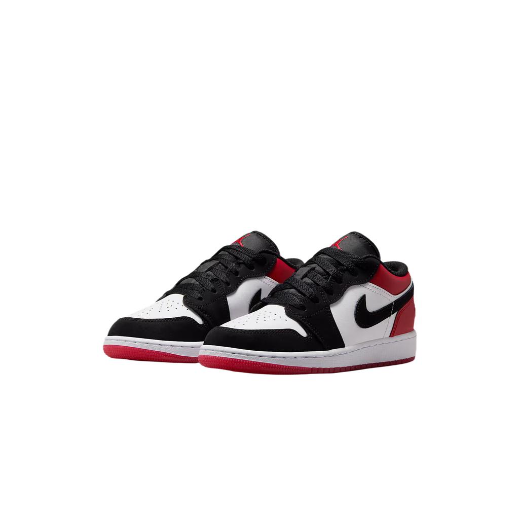 Air Jordan 1 Low SE GS Black Toe Kids Sneakers White Varsity-Red IB8970-106