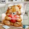 1PC Custom Name Love Heart Name Flannel Blankets Patterns Throw Blanket All-Season Soft Gift for Couch, Bed, Camping Gifts