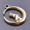 5pcs/Lot New Moon Charm No Fade Stainless Steel Pendants Charms In Bulk DIY Jewelry Making Supplies Witch Knot Star Accessories