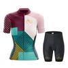 2026 Set da Ciclismo alla Moda Donna Maglia da Ciclismo Manica Corta Kit Abbigliamento da Ciclismo Bicicletta Abbigliamento per Bici Mtb Triathlon Maglia Ciclismo