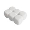 10Pcs Blank Acrylic Dices Cube 16mm Round Six Sided Dices for Board Game, DIY Sticker, Math Counting Teaching