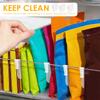 10Pcs Refrigerator Storage Partition Board Snap-on Fridge Door Shelf Dividers Multifunctional Clear Partition Plate for Bottle