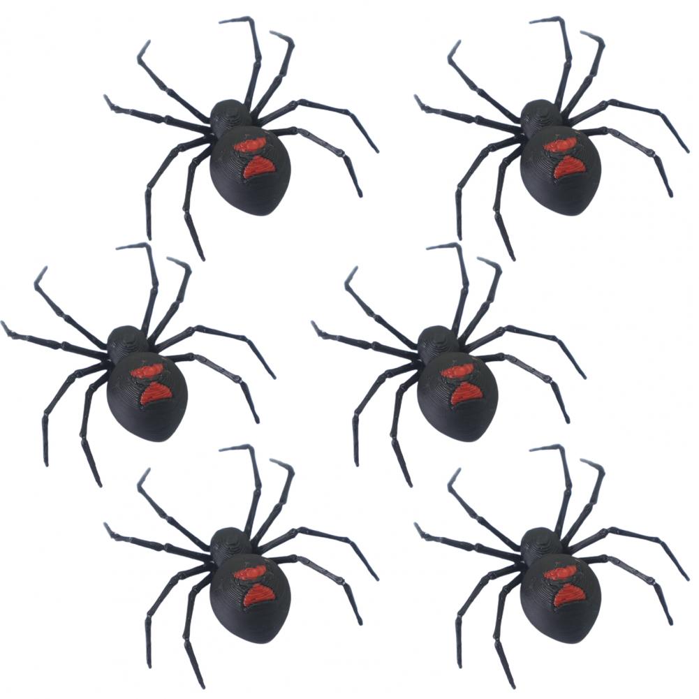 Halloween Spinnenmagnet 3D Spinnenmagnet 3D Magnetische Spinnen Dekorationen Realistische Halloween Scherz Requisiten Schwarz Falsch für Garage