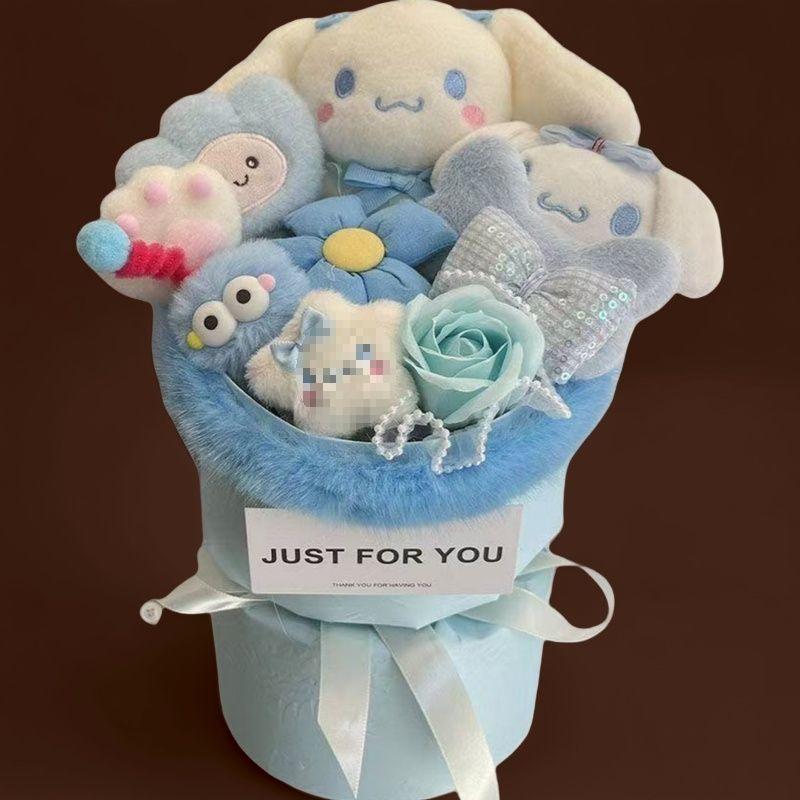 Мультяшный букет с Синнамороллом и Куроми для именинниц и на выпускной