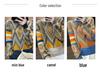 Bubble Girl Color Block Knit Jacquard Sweater, Loose Fit, Crew Neck, Thickened Knitwear with Lazy Sleeves - Spring/Autumn 2023