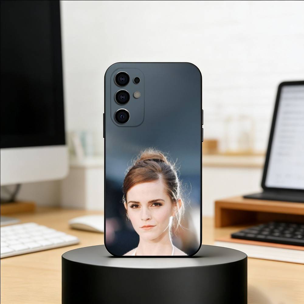 Actor E-Emma Watson Phone Case Black Silicone Soft For Samsung S25,S24,S21,S22,S23,S30,Ultra,S20,Plus,Fe,Lite