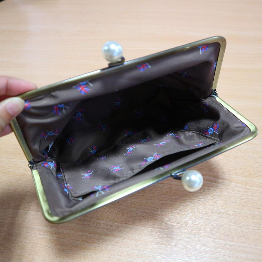 Marushin Large W20 X H16 X Cloth Made with Wool Fabric by 0405009700 Pouch, MOON, UK, D4cm, Green, MOON, UK,