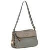 Marie Claire Bis Women's Lightweight Nylon and Synthetic Leather Shoulder Bag (Gray)