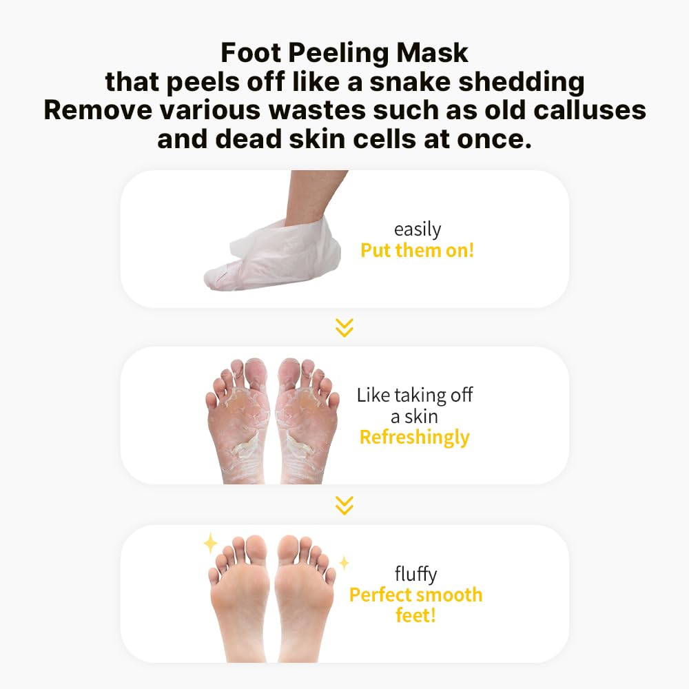 Ariul Smooth and Pure Foot Peeling Pack Mask, Exfoliating/Foot Mask/Foot