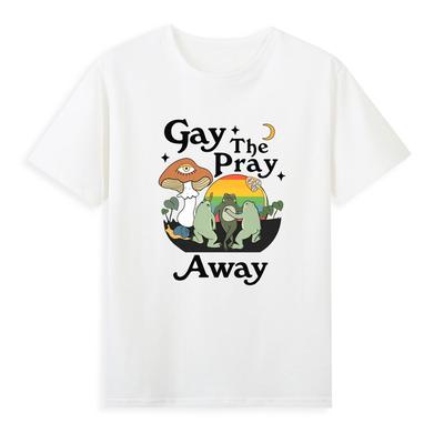 Gay The Pray Away Gay Frog Cottagecore Lgbtq Gay Pride TShirt