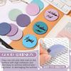 500 Sheets Transparent Sticky Notes Round Translucent Sticky Notes Sticky Tabs Colorful Page Flags Stickers Clear Book Markers Bible Journal
