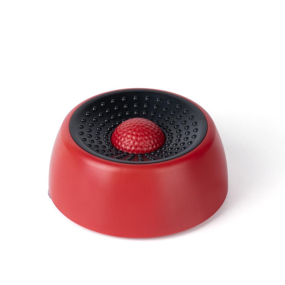 

Plastic Slow Feeder Dog Bowl with Rolling Ball Food-Grade Pet Feeding Bowl Non-Slip Anti-Choking Dog Treat Bowl Cat Feeding красный