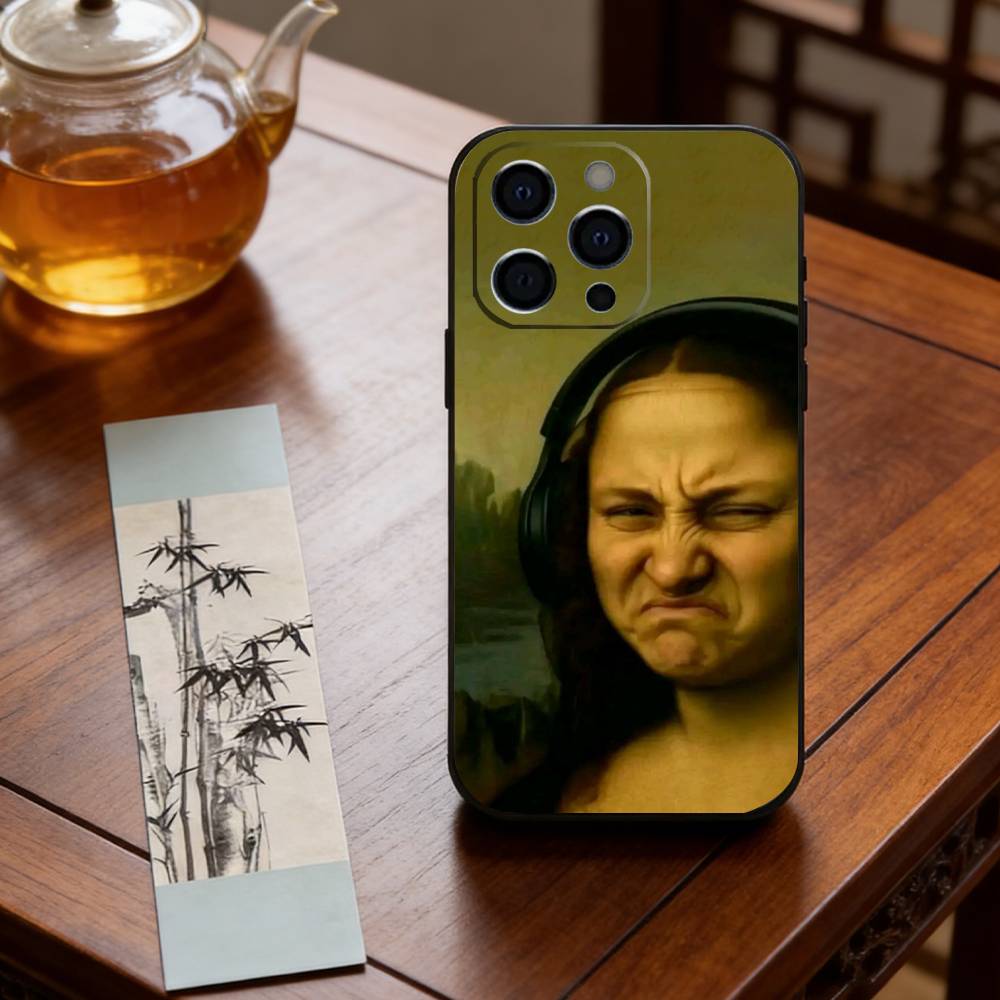 A ridiculous Mona Lisa meme  Phone Case Silicone Soft For IPhone 17 16 15 14 13 12 11 X XR Plus Pro Max Plus
