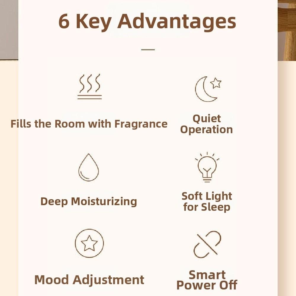 150ml Portable Air Humidifier Quiet Cool Mist Air Purifier Essential Oil Diffuser  Indoor