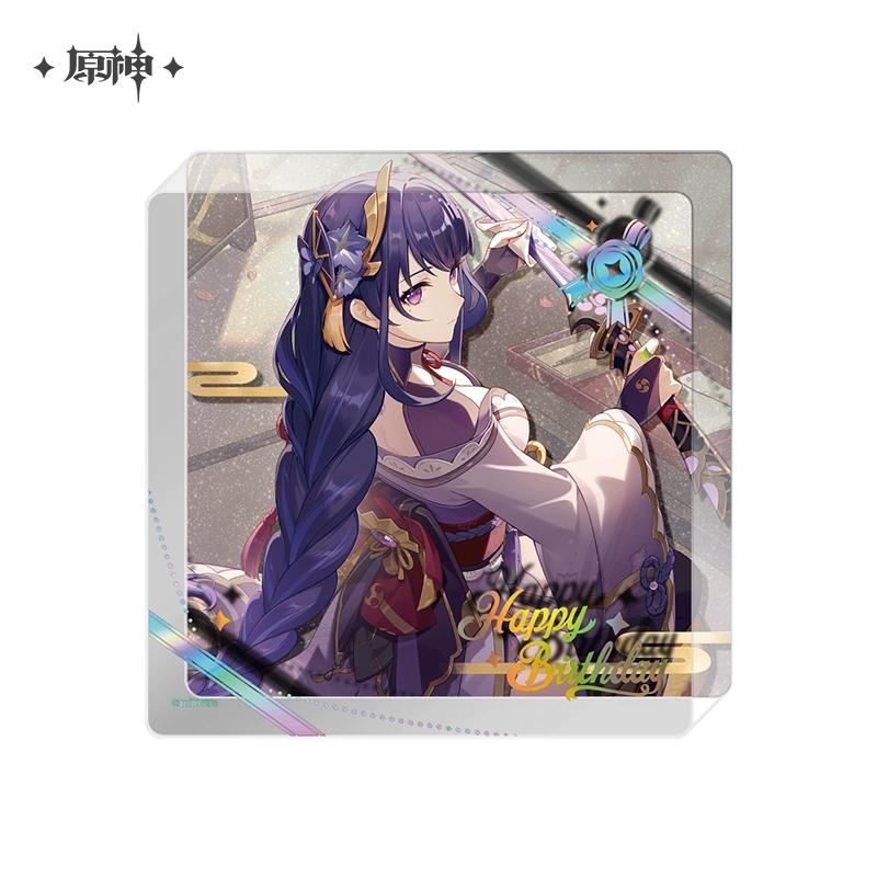 Sunsyea Genshin Impact Official Merch miHoYo Original 2025 Birthday Series Acrylic Coaster Alhaitham Ayato Baizhu Wanderer Diluc