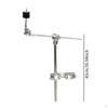 Cymbal Arm Extension Mount Easy Installation Hardware Adjustable Bracket Sturdy Metal Attachment