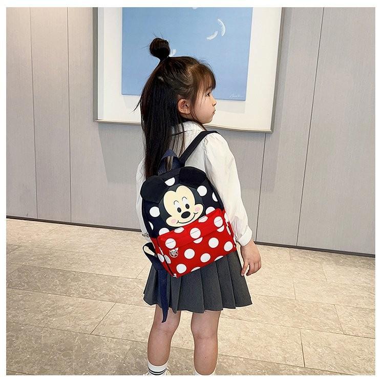 Mouse Kids Backpack Nylon Breathable Design For School And Outdoor Adventures
