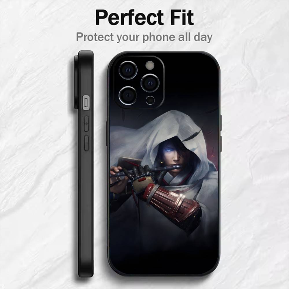 Game Panting N-Nioh2 Phone Case For iPhone17,16,15,14,13,12 Plus,Max Soft Silicone Black Cover