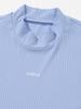 20TH HOLE Women'S Ribbed Mock Neck Short Sleeve Base Layer [Sora]