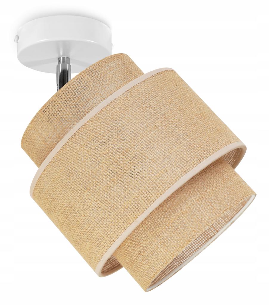 Ceiling Lamp, Wall Lamp, Lampshade, Boho, Jute, 20 Cm