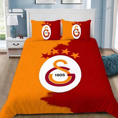 Ensemble de literie Football Club G-Galatasarays Housse de couette douce avec 1/2 taie d'oreiller pour enfants adultes Housse de couette en microfibre
