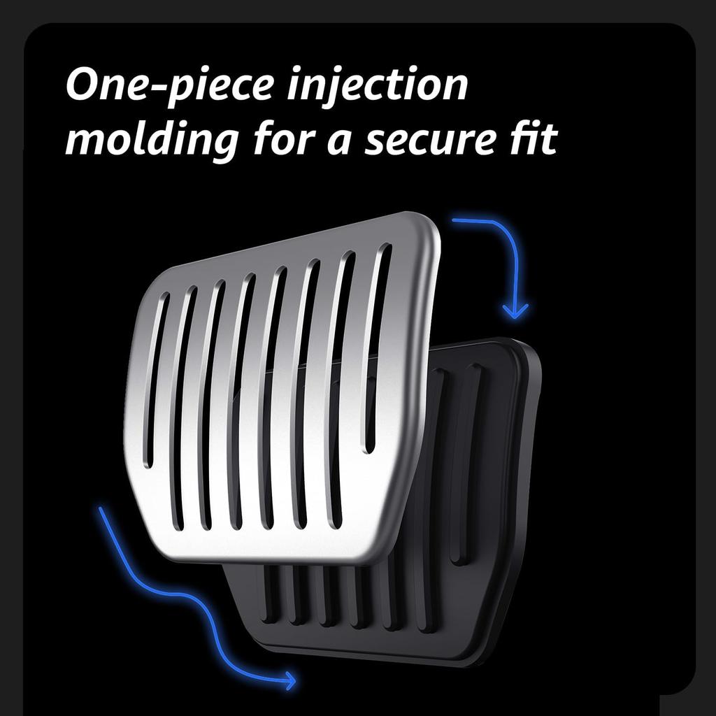 For Tesla Performance Pedal Pads Cover Foot Aluminum Non-Slip Pedals for Model Y(Juniper) Model 3(Highland) Model 3/Y 2017-2026
