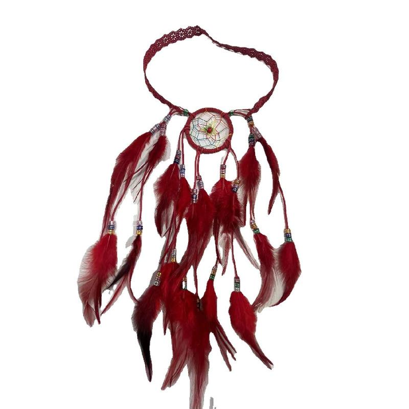Halloween costume Indian headdress, Bohemian feather headband, ethnic style headwear accessories