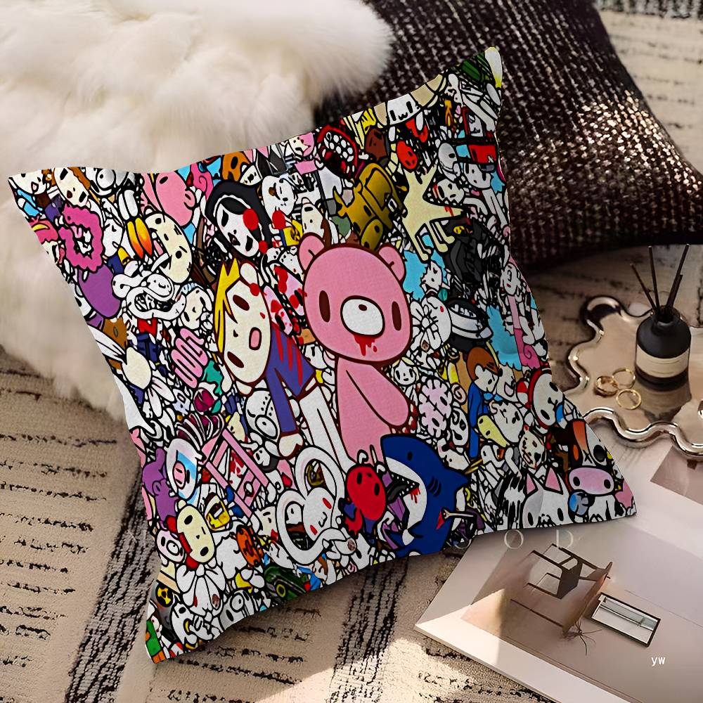 G-Gloomy B-Bear Personalized Pillow Dust Cover Bedroom Kids Party Decoration Pillowcase Birthday Children Gift