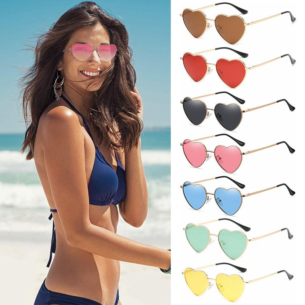 UV400 Protection Vintage Eyewear Women Heart Sunglasses Polarized Glasses Heart-Shaped Glasses