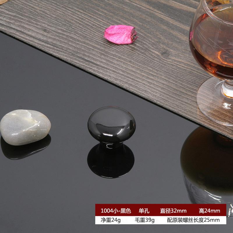 

Candy Color Round Ceramic Design Glass Knobs Cupboard Drawer Pull Kitchen Cabinet Door Wardrobe Handles Drawer Locker Vintage чёрный