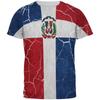 Dominikanische Republik 3D-gedruckte T-Shirts für Männer Frauen Lässig Straße Kurzarm Tops Atmungsaktiv Bequem Outdoor-Sport Tees