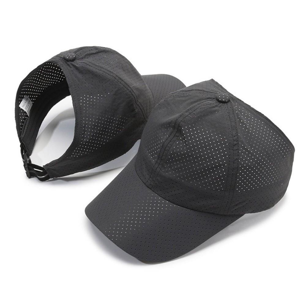 New Solid Color Sun Cap Casual Dry Quickly Baseball Cap Breathable Adjustable Sport Hat Outdoor Sports