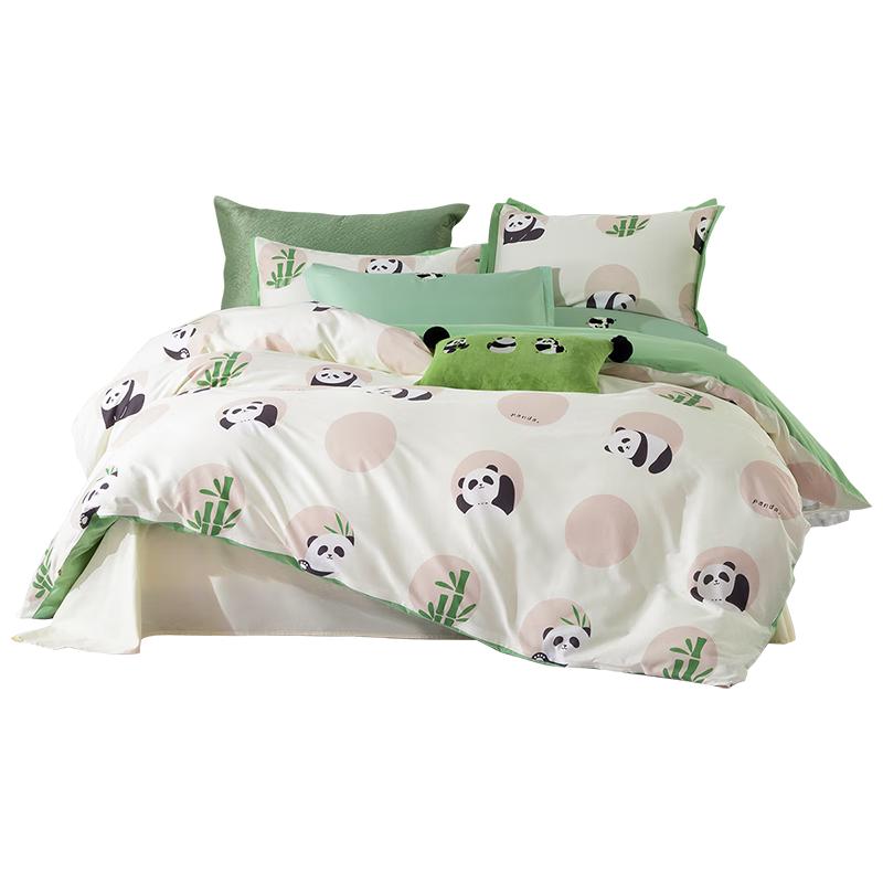 Постельное белье Mengjie 70th Anniversary из гребенного хлопка, 4 предмета 1.5m Bed (Duvet 200x230cm)