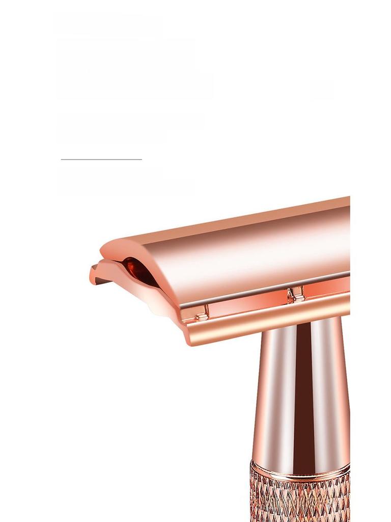 Rose Gold Double-Sided Manual Razor