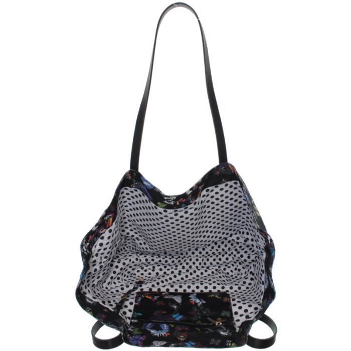 Nákupní taška - Christian Lacroix - ref_twc36763 - Černá - Plátno - Nošení přes rameno