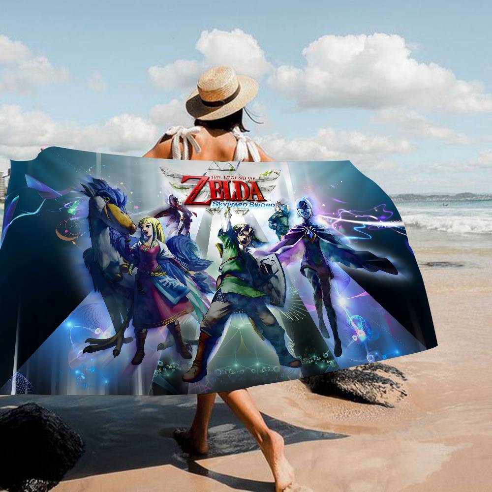 Video Game L-Legend Z-Zeldas Microfiber Beach Towel Absorbent Quick Dry Soft Yoga Swimming Resort Mountain Climbing Towel