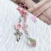 Stylish Love Star Pendant Bowknot Keychain Accessory Stylish Key Holder for Women Sturdy Alloy Car Key Pendant