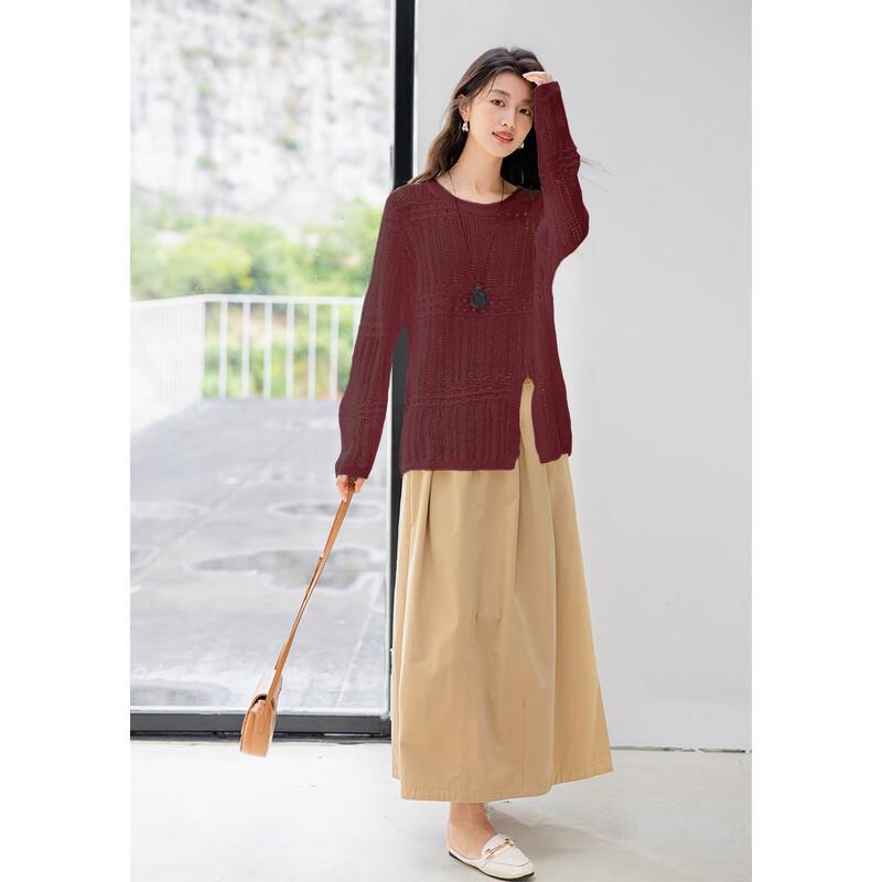 Mokana Women's Simple Hollow Out Knit Cardigan